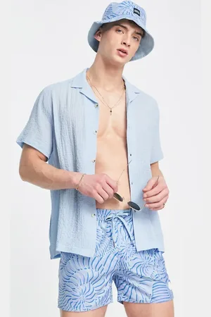Native Youth Bucket hat and swim shorts co-ord in swirl print