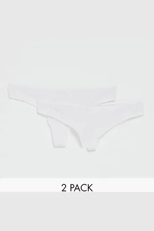 Hunkemöller Kim 2 pack cotton thongs in