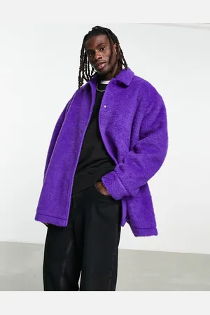 ASOS Extreme oversized brushed wool look coach jacket in