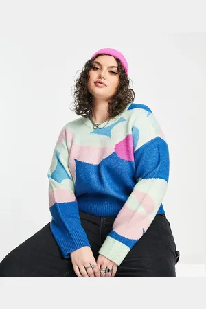 Cotton On Cotton On Curve flower graphic jumper in multi