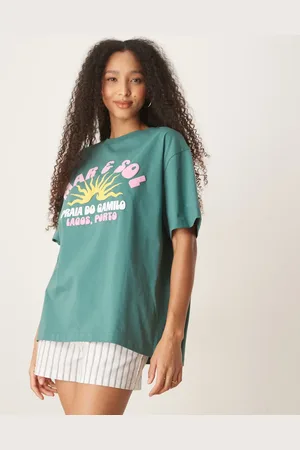 ASOS Oversized t-shirt with sun graphic in
