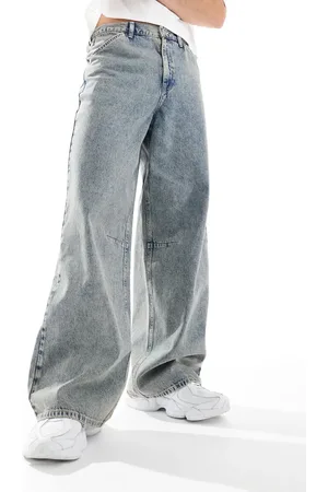 ASOS Super baggy jeans in green tint