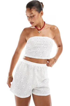 New Look Co-ord broderie short in