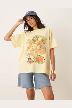 ASOS Oversized t-shirt with stamp graphic in