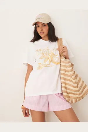 ASOS Regular fit t-shirt with limone graphic in