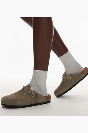 Birkenstock Braided Boston clog in taupe