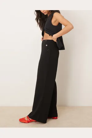 JDY Side button details trousers in