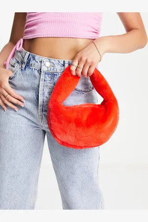 ASOS Clutch bag in faux fur in
