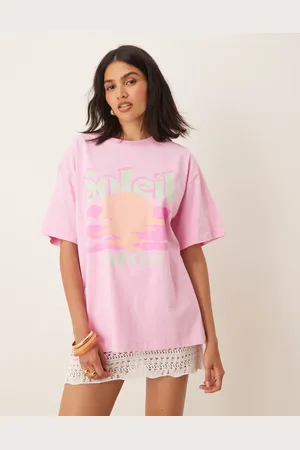 ASOS Oversized t-shirt with soleil graphic in