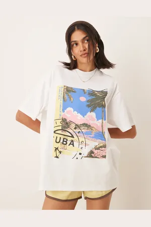 ASOS Oversized t-shirt with cuba graphic in