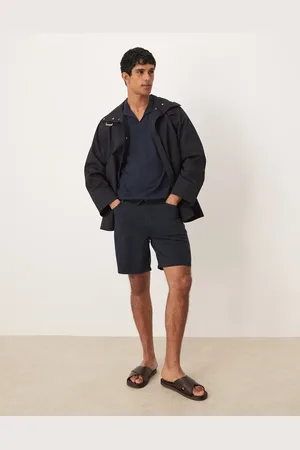 MANGO Cotton washed short in