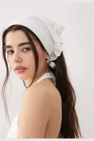 Motel Nika linen bandana in ivory