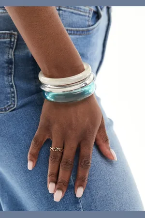 ASOS Pack of 3 bangles in resin detail