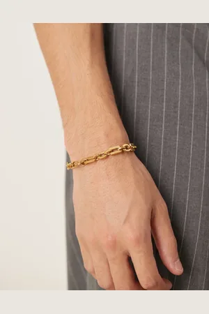 ASOS Waterproof stainless steel oval link chain bracelet in tone