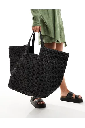 South Beach Oversized woven shoulder bag in