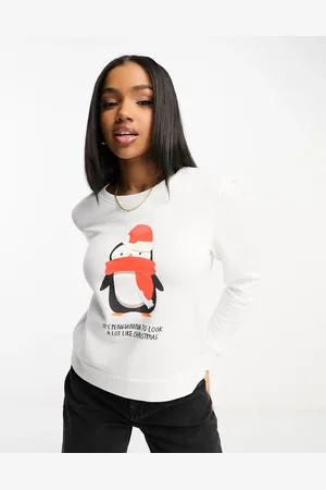 ONLY Penguin Christmas jumper in
