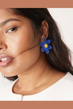 True Decadence Oversized flower earrings in