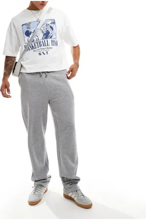 ASOS Essential straight leg joggers in marl