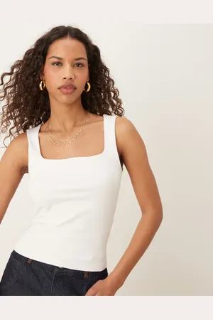 Gina Tricot Square neck tank top in