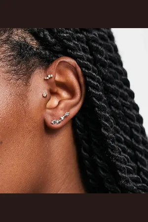 Pieces® Star constellation studs in plated sterling