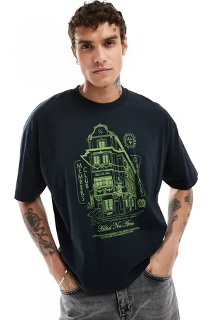 ASOS Boxy oversized t-shirt with front print in