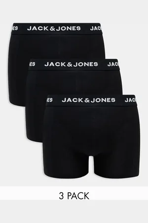 JACK & JONES 3 pack trunks in with logo waistband