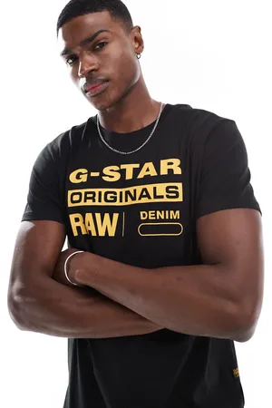G-Star Originals t-shirt in with logo front print