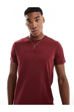 Guess Originals t-shirt with chest text logo in red