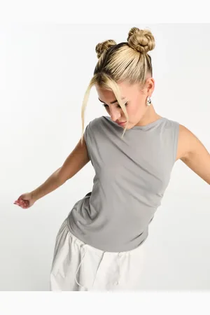 Weekday Joan ruched top in