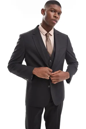 ASOS Slim suit jacket in charcoal