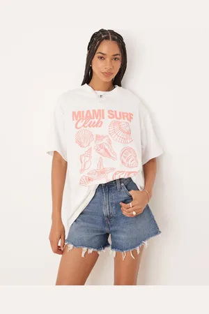 ASOS Oversized t-shirt with Miami shell graphic in
