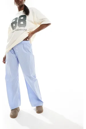 Cotton On Cotton On striped boyfriend boxer pyjama trousers in light