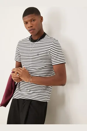 Calvin Klein Heavy premium t-shirt in white and black stripe