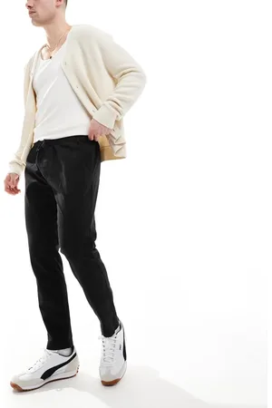 Brave Soul Twill trousers with elasticated waist in