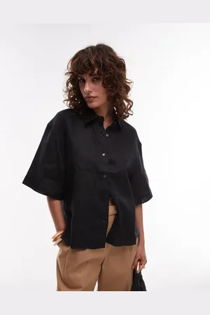 ARKET Short sleeve linen shirt in