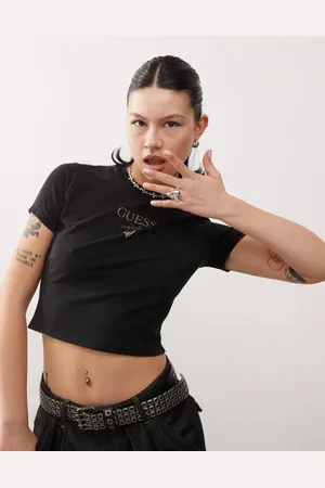 Guess Baby tee in with logo print