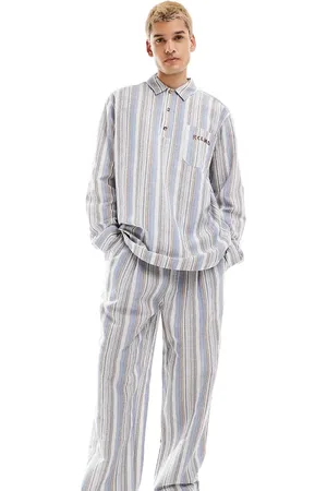 Reclaimed Textured stripe pull on trouser co-ord