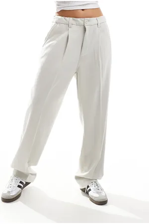 Cotton On Cotton On relaxed pleated smart trousers in washed stone