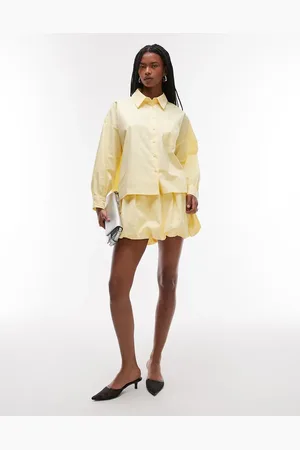 ASOS Puffball mini skirt in buttermilk