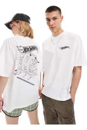 ASOS Unisex oversized license t-shirt with Hot Wheels graphic prints in