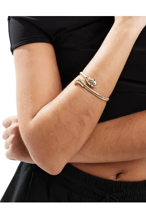 ASOS Wrap bracelet with snake detail in tone