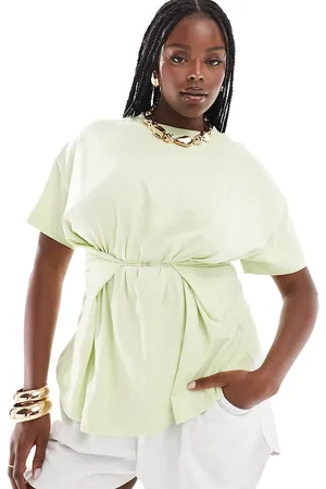 ASOS ASOS DESIGN Curve hook and eye t-shirt in