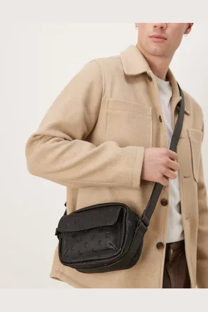 ASOS Faux leather embossed cross body bag in