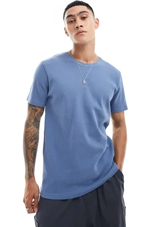 Brave Soul Waffle knit t-shirt in coronet