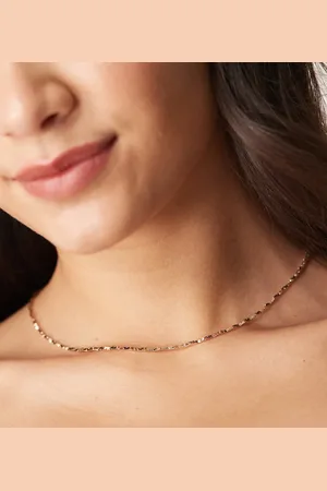ASOS Short necklace with wiggle design in tone