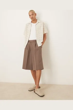 ASOS Smart oversized bermuda shorts with front pleat in