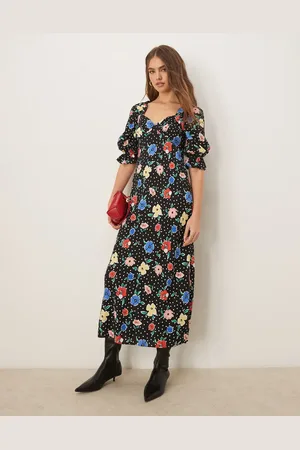 Miss Selfridge Midi tea dress in floral print