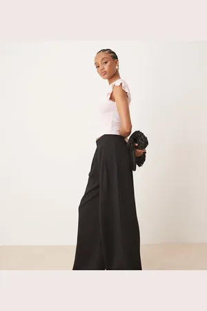 ASOS ASOS DESIGN Tall interlock super wide leg trouser in