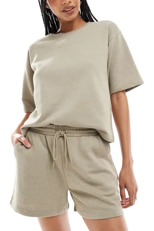 VERO MODA Sweat shorts co-ord in laurel oak
