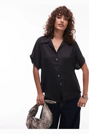 MANGO Sleeveless satin shirt in